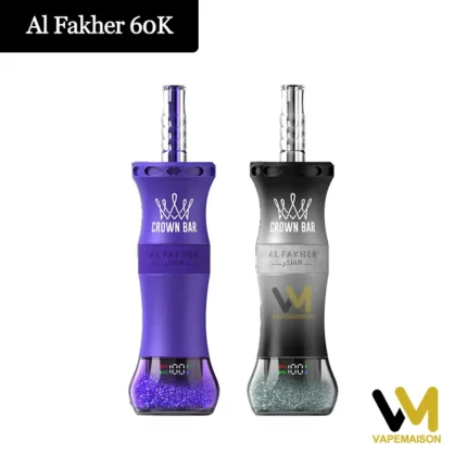 Al Fakher 60 000 bouffées Crown Bar E-Hose X – Cigarette électronique jetable – Image principale – Cigarette électronique rechargeable de 60 000 bouffées
