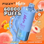 Fizzy Max 60K Strawberry Raspberry Mango Peach Blueberry Watermelon Flavor