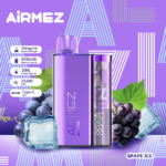 Airmez B20 20 000 bouffées, saveur « Grape Ice » - Cigarette électronique jetable 100vaping
