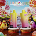 Bang King 200K Puffs 8-in-1 Triple Berry Tropical Fruit Strawberry Banana Pink Lemonade Flavor - 100vaping