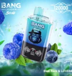 Cigarette électronique jetable Bang Leader Stoll 120 000 bouffées, saveur Blue Razz Love 66 - 100vaping