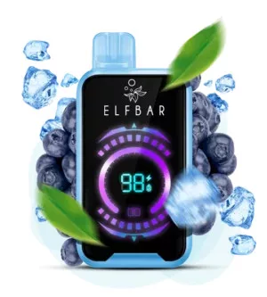 ELF BAR FS18000 – Cigarette électronique jetable 18 000 bouffées, saveur « Blueberry Ice » – 100vaping