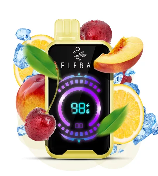 ELF BAR FS18000 – Cigarette électronique jetable 18 000 bouffées, saveur cerise-pêche-limonade – 100vaping