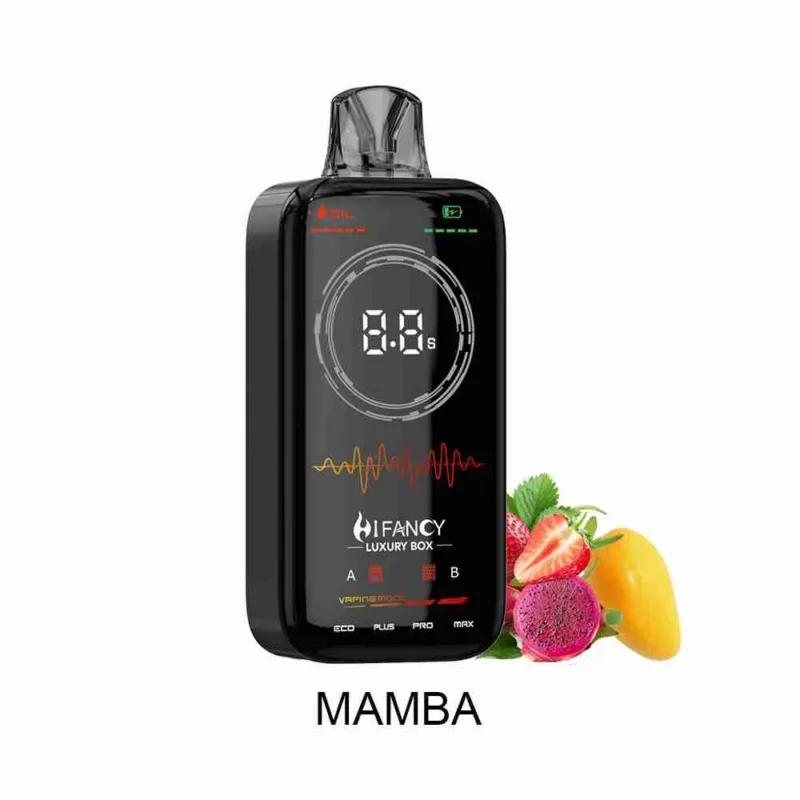 HIFANCY LUXURY BOX : cigarette électronique jetable à la saveur de mangue, 18 000 bouffées - 100vaping