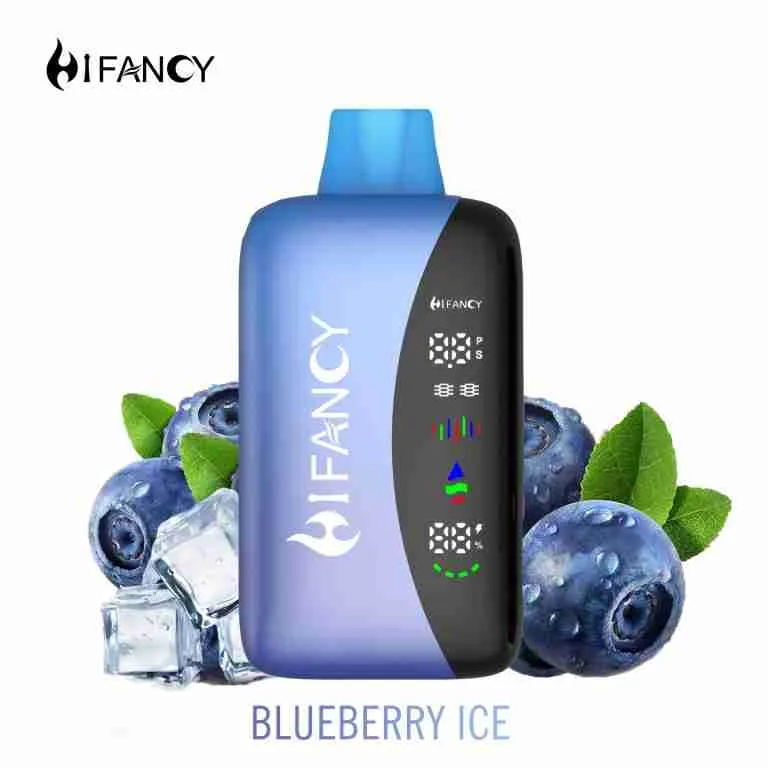 Cigarette électronique jetable HIFANCY RAINBOW 25 000 bouffées, saveur « Blueberry Ice » - 100vaping