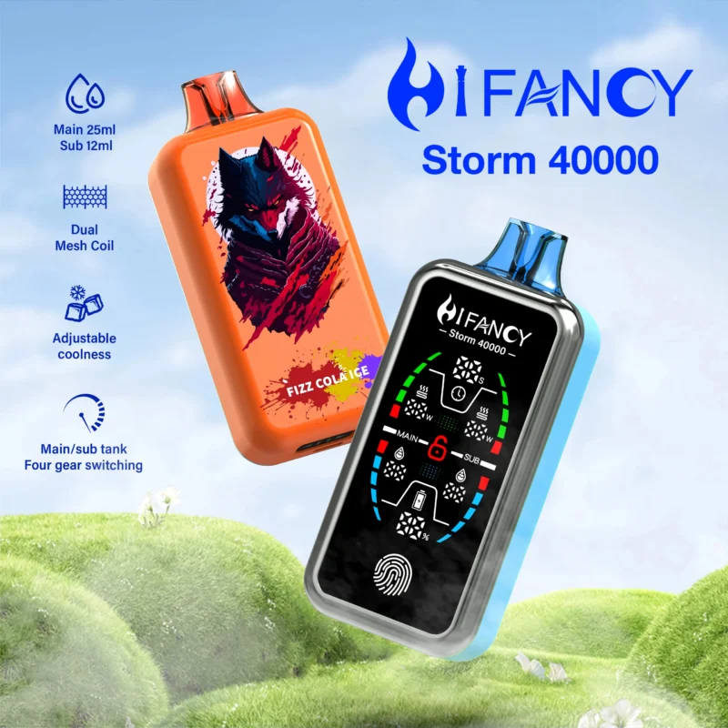 HIFANCY STORM 40 000 bouffées, lot de 3 e-cigarettes jetables - 100vaping