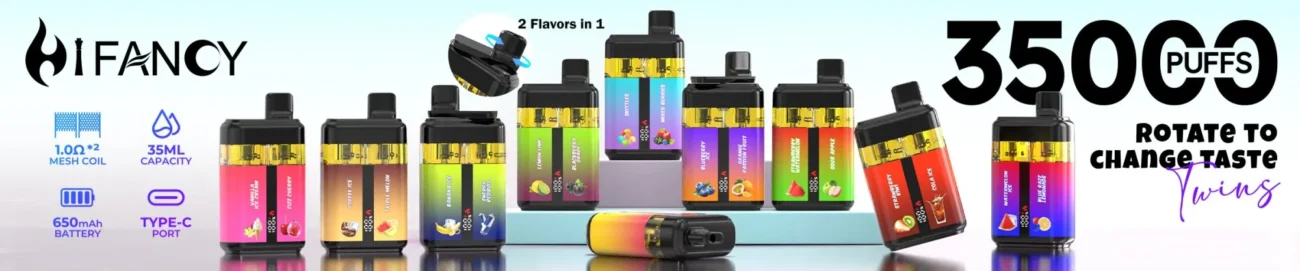 HIFANCY TWINS 35000 Puffs Banner Disposable Vape - 100vaping
