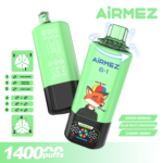 Airmez FOX 6 en 1, 140 000 bouffées, saveur n° 3 : Dragonfruit Ice, Fruity Fusion, Framboise-Pastèque