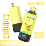 Airmez FOX 6 en 1, 140 000 bouffées, saveur n° 6 : fraise-banane, Vimto, myrtille-cerise-canneberge