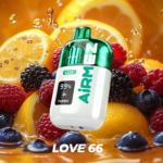 Airmez Lux 60 000 bouffées, saveur Love 66 - Cigarette électronique jetable 100vaping