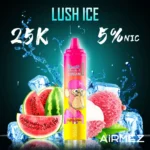 Airmez Tornado 25 000 bouffées, saveur Lush Ice - Cigarette électronique jetable 100vaping