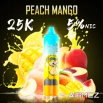 Airmez Tornado 25 000 bouffées, saveur pêche-mangue - Cigarette électronique jetable 100vaping
