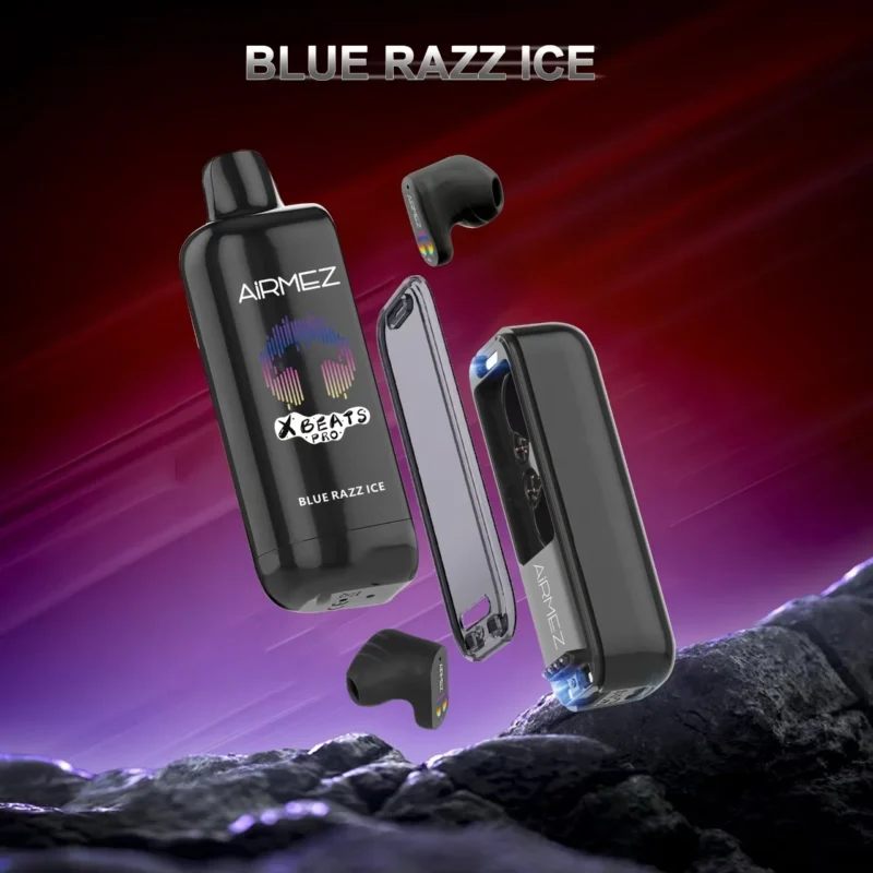 Airmez Xbeats Pro 50 000 bouffées, saveur Blue Razz Ice - 100vaping