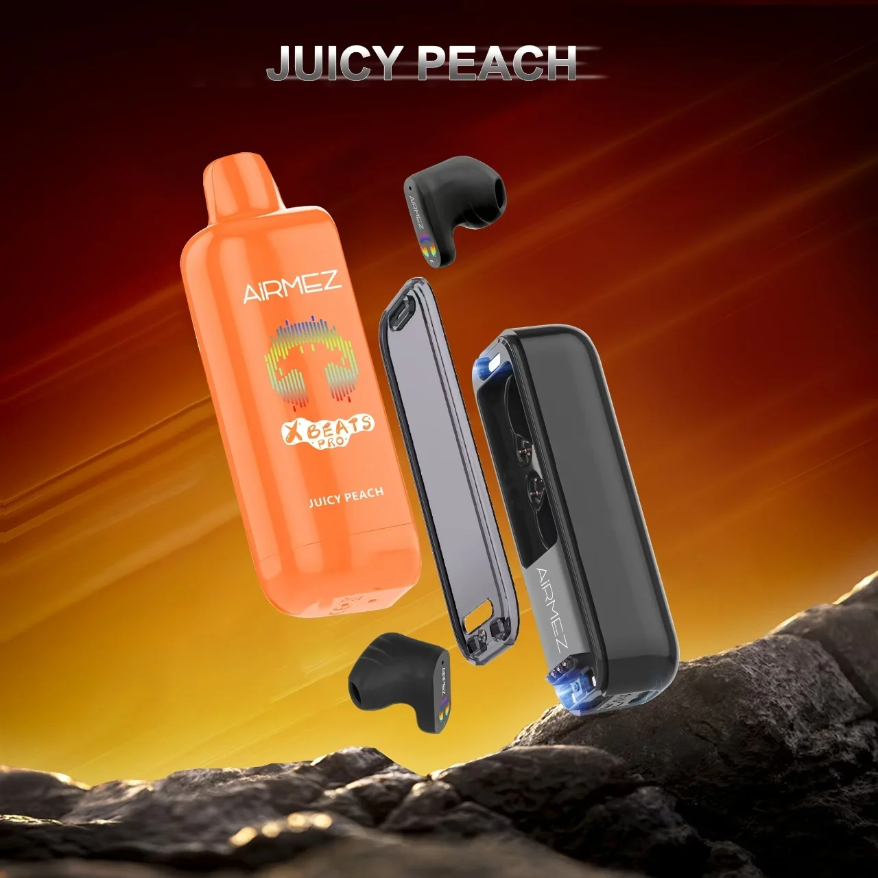 Airmez Xbeats Pro 50 000 bouffées, saveur « Juicy Peach » - 100vaping