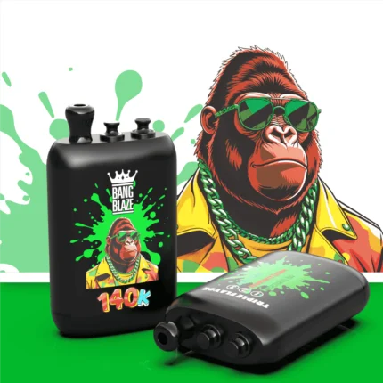 Bang Blaze 140 000 bouffées - Cigarette électronique jetable 3-en-1 aux saveurs pastille de pastèque glacée, fraise, litchi et oursons en gomme - 100vaping