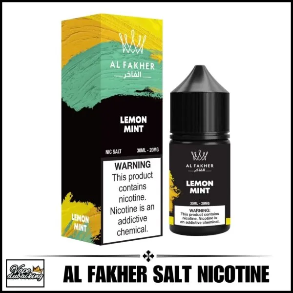 E-liquide AL Fakher à la nicotine sous forme de sel, 30 ml, 30 mg, saveur citron-menthe - 100vaping