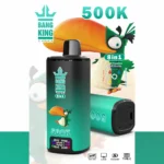 Bang King 500 000 bouffées, 8-en-1 : saveurs kiwi, fruit de la passion, goyave, oursons en gomme, bonbons arc-en-ciel et barbe à papa – Cigarette électronique jetable - 100vaping