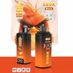 Bang King 500 000 bouffées, 8 saveurs en 1 : fraise, mangue, glace à la fraise, banane glacée, fraise, litchi – Cigarette électronique jetable – 100vaping