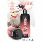 Bang King 500 000 bouffées, 8-en-1, arômes « Triple Berry », « Fruits tropicaux », « Fraise », « Banane » et « Limonade rose » – Cigarette électronique jetable – 100vaping