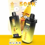 Bang King 500 000 bouffées - Cigarette électronique jetable 8-en-1 aux saveurs triple melon, myrtille, glace, Cherry Bomb, ananas et noix de coco - 100vaping