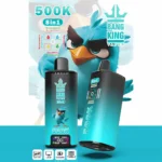 Bang King 500 000 bouffées, 8 saveurs en 1 : pastèque, chewing-gum, myrtilles, framboises, framboise, pastèque, pastèque-myrtille – Cigarette électronique jetable – 100vaping