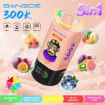 Bang DE 300K Puffs 5-in-1 Blueberry Ice Kiwi Passion Fruit Guava Triple Melon Peach Pineapple Passionate Kiss Flavor - 100vaping