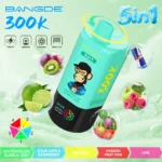 Bang DE 300K Puffs 5-in-1 Watermelon Bubble Gum Sour Apple Raspberry Red Bull Passion Fruit Kiwi Lime Flavor - 100vaping
