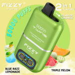 Fizzy Twins 50000 50K Puffs Blue Razz Lemonade & Triple Melon Flavor Disposable Vape - 100vaping