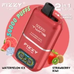 Fizzy Twins 50 000 bouffées (50K) - Vape jetable aux saveurs pastèque glacée et fraise-kiwi - 100vaping
