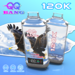 QQ Bang – Cigarette électronique jetable 120 000 bouffées, saveur myrtille-framboise-cerise – 100vaping