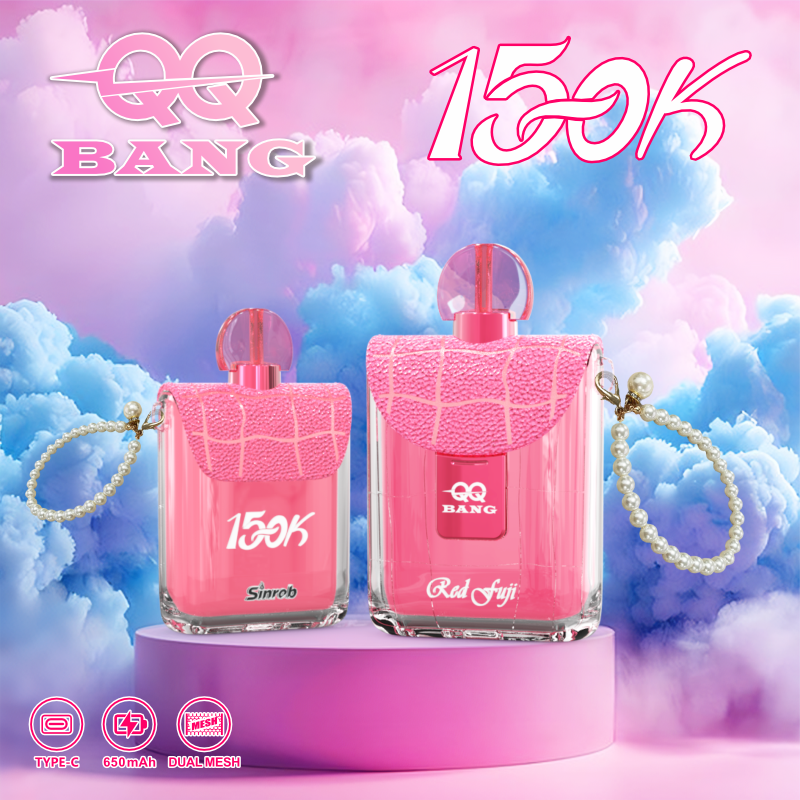 QQ Bang - Cigarette électronique jetable 150 000 bouffées, saveur Red Fuji - 100vaping