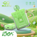 QQ Bang – Cigarette électronique jetable 150 000 bouffées, saveur fraise-kiwi – 100vaping