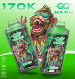 QQ Bang - Cigarette électronique jetable 170 000 bouffées, saveur menthe fraîche - 100vaping