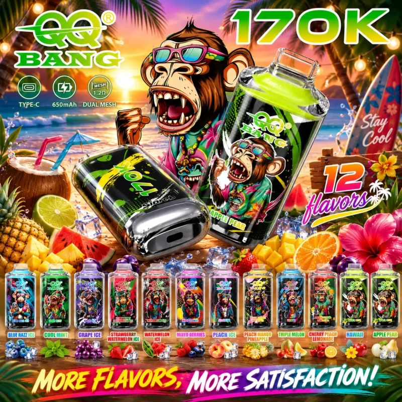 QQ Bang 170 000 bouffées – Cigarette électronique jetable – Image principale - 100vaping