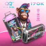 QQ Bang – Cigarette électronique jetable 170 000 bouffées, saveur pêche glacée – 100vaping
