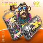QQ Bang – Cigarette électronique jetable 170 000 bouffées, saveur pêche-mangue-ananas – 100vaping