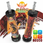 QQ Bang Shisha - Cigarette électronique jetable 80 000 bouffées, saveurs pêche, mangue et pastèque - 100vaping