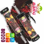 QQ Bang Shisha - Cigarette électronique jetable 80 000 bouffées, saveur fraise-kiwi - 100vaping