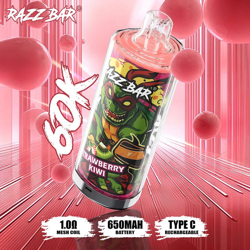 Razz Bar 60 000 bouffées (60K) – Image du produit – Cigarette électronique jetable – 100vaping