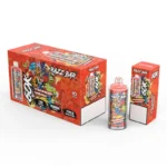 Razz Bar 60 000 bouffées (60K) - Cigarette électronique jetable au goût fraise-banane - 100vaping
