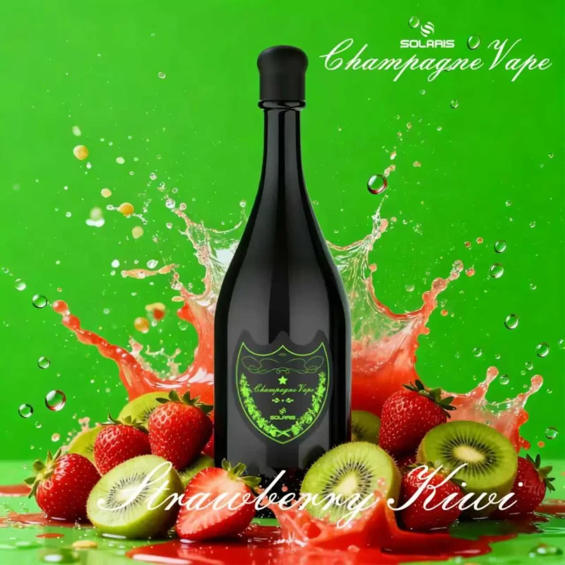 Vape jetable Solaris Champagne 30 000 bouffées, saveur fraise-kiwi - 100vaping