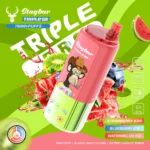 Cigarette électronique jetable Stagbar Triple Pro 75 000 bouffées, saveurs fraise, kiwi, myrtille glacée et pastèque glacée - 100vaping
