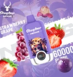 Stagbar Nexus 60 000 bouffées, e-cigarette jetable au goût fraise-raisin - 100vaping