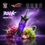 UOR AL BANG 300 000 bouffées - Cigarette électronique jetable à la saveur « Shisha Grape Ice » - 100vaping