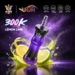 UOR AL BANG 300 000 bouffées - Cigarette électronique jetable au goût citron-citron vert - 100vaping