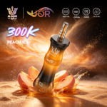 UOR AL BANG 300 000 bouffées - Cigarette électronique jetable à la saveur « Shisha Peach Ice » - 100vaping