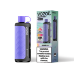 VOZOL Gear Hookah, cigarette électronique jetable à la saveur raisin-menthe, 40 000 bouffées - 100vaping
