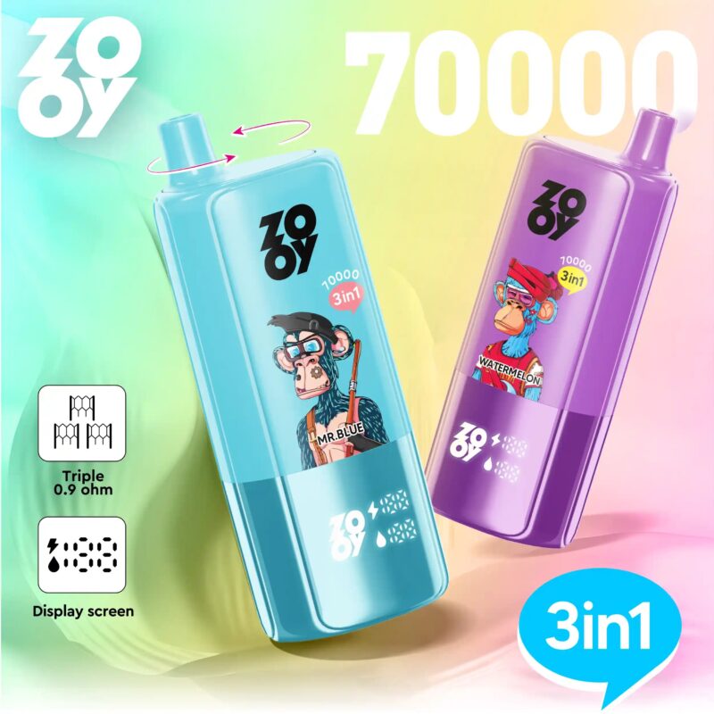 ZOOY TRIPLE 70K Puffs 3-in-1 Main Image Disposable Vape - 100vaping