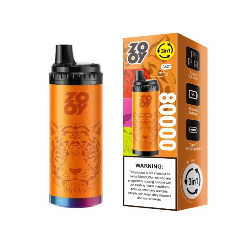 ZOOY King Triple 80K Puffs Orange Color Disposable Vape - 100vaping