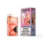 VOZOL NEON 60 000 bouffées, e-cigarette jetable au goût de chewing-gum à la fraise - 100vaping